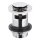 KFA Armatura 660-354-00 - Tvättställ avlopp med bräddavlopp CLICK-CLACK diameter 6,2 cm skinande krom