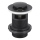 KFA Armatura 660-354-81 - Tvättställ avlopp med bräddavlopp CLICK-CLACK diameter 6,2 cm mässing/matt svart