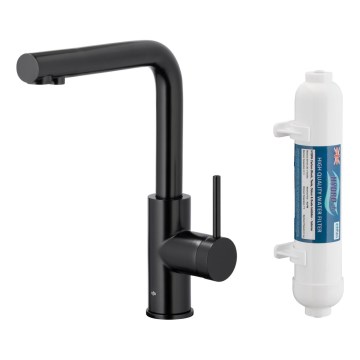 KFA Armatura 6623-912-81 - Filtrerad vattenkran DUERO PURE rostfri/matt svart + filter