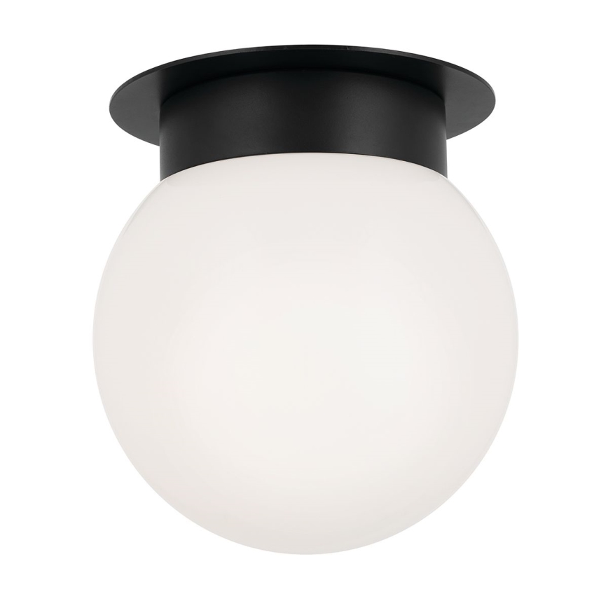 Kichler - Taklampa ALBERS 1xE27/40W/230V diam. 20,3 cm svart