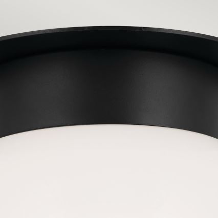 Kichler - Taklampa ALBERS 1xE27/40W/230V diam. 20,3 cm svart