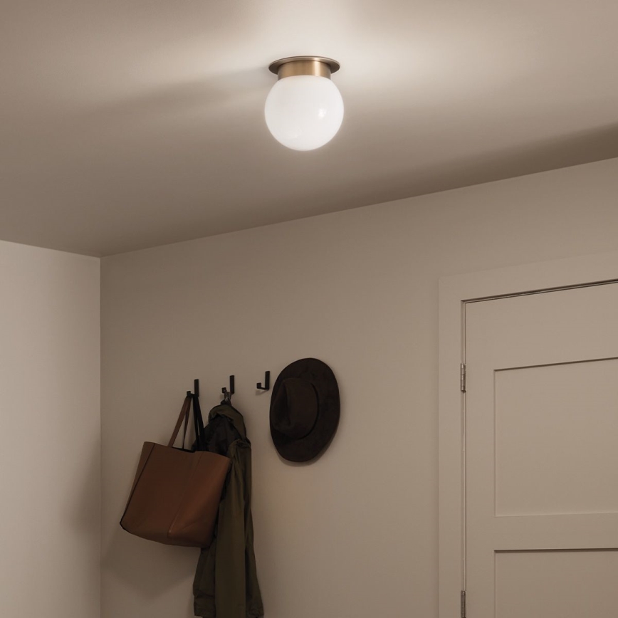 Kichler KL-ALBERS-F-G-CPZ-Taklampa ALBERS 1xE27/40W/230V Ø20,3 cm guld