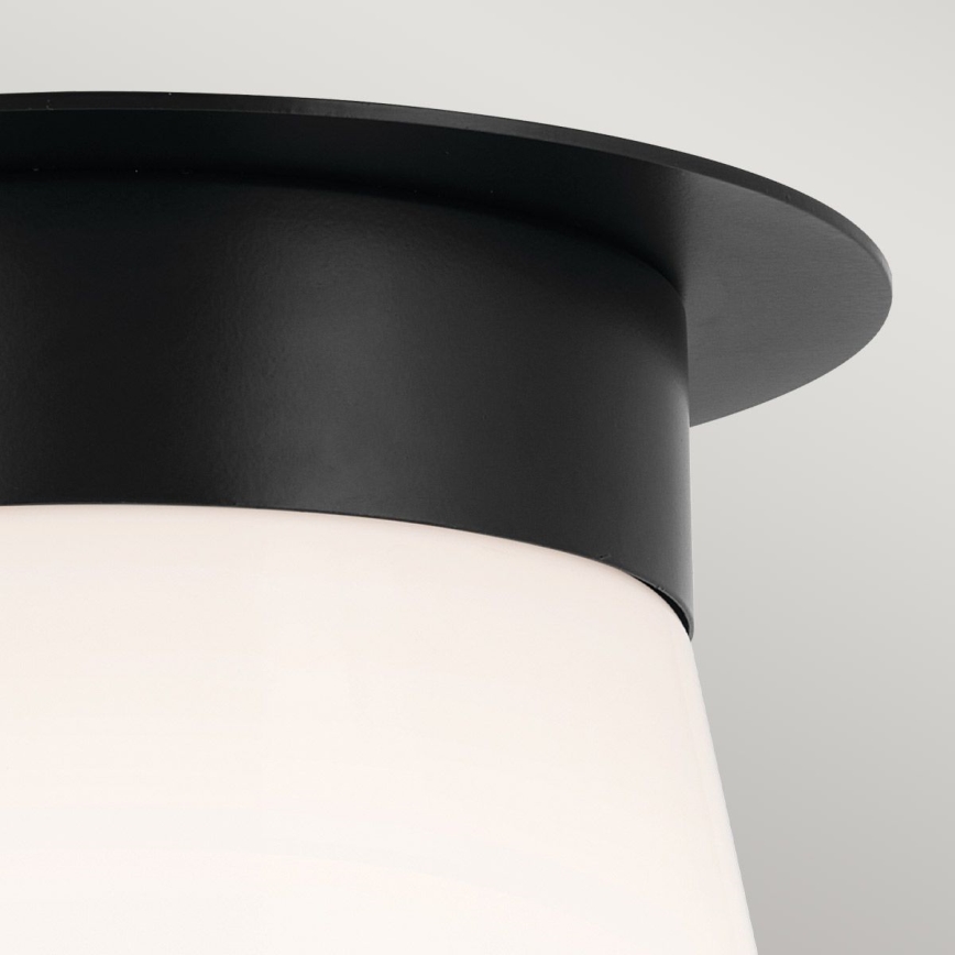 Kichler - Taklampa ALBERS 1xE27/40W/230V Ø 21,6 cm svart