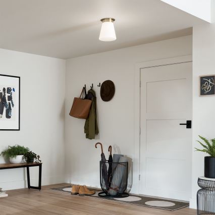 Kichler - Taklampa ALBERS 1xE27/40W/230V Ø 21,6 cm brons