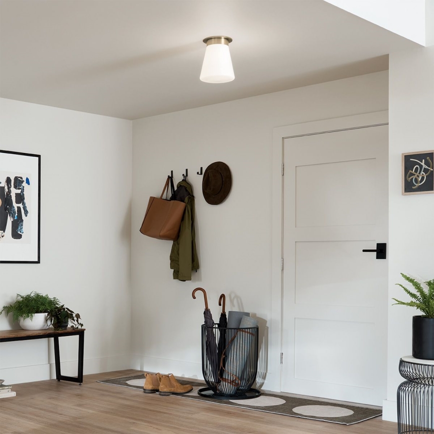 Kichler - Taklampa ALBERS 1xE27/40W/230V Ø 21,6 cm brons