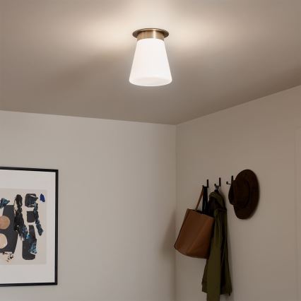 Kichler - Taklampa ALBERS 1xE27/40W/230V Ø 21,6 cm brons