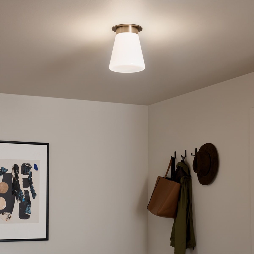 Kichler - Taklampa ALBERS 1xE27/40W/230V Ø 21,6 cm brons