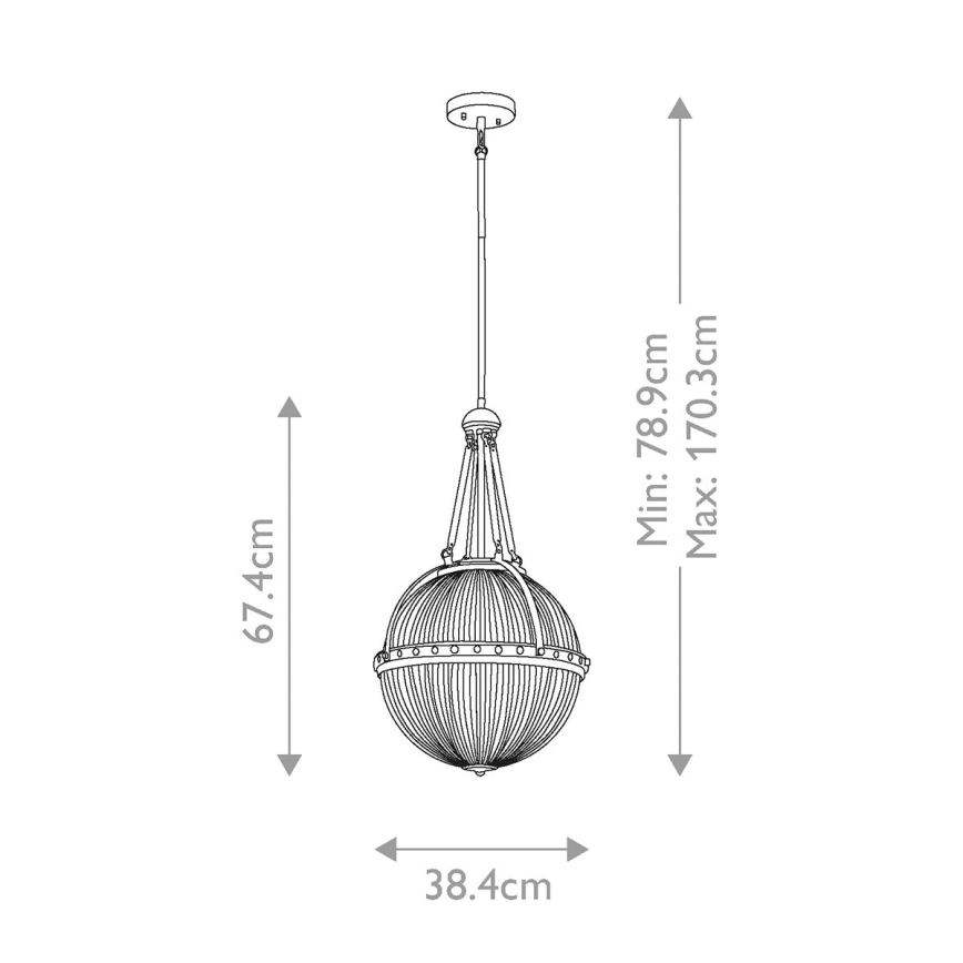 Kichler - Pendelkrona ASTER 3xE14/60W/230V