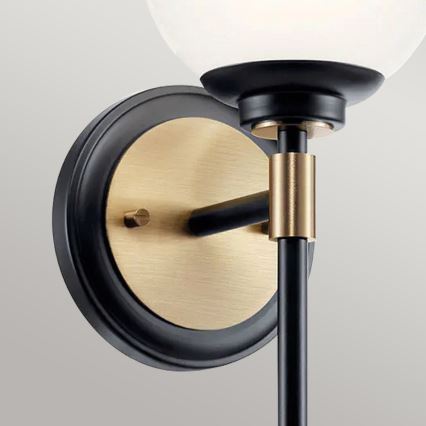 Kichler - LED badrumsvägglampa BENNO 2xG9/3W/230V guldfärgad IP44