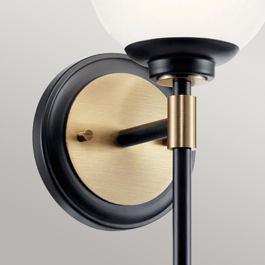 Kichler - LED badrumsvägglampa BENNO 2xG9/3W/230V guldfärgad IP44