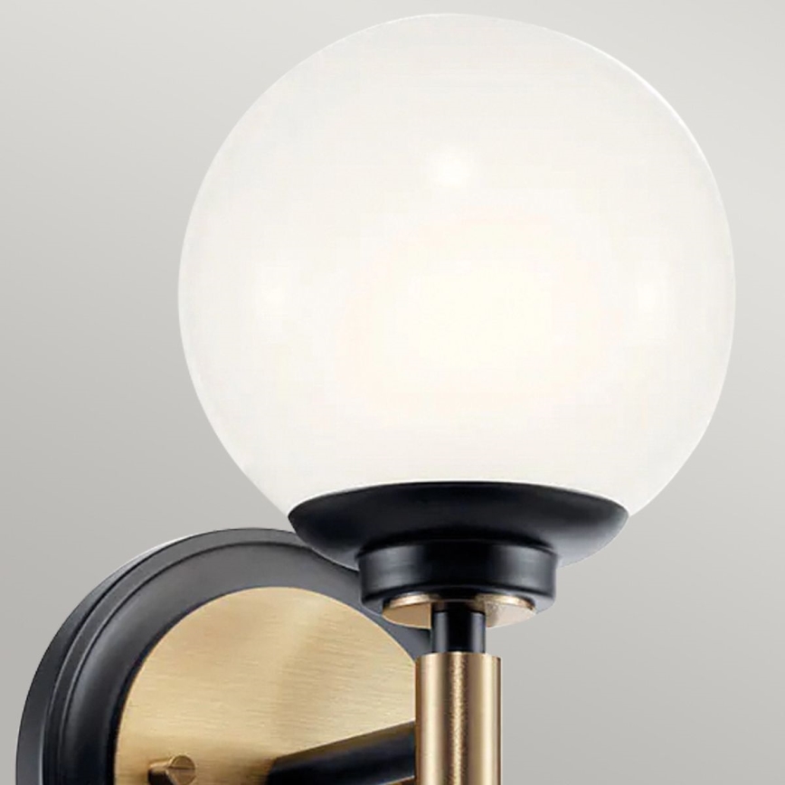 Kichler - LED badrumsvägglampa BENNO 2xG9/3W/230V guldfärgad IP44