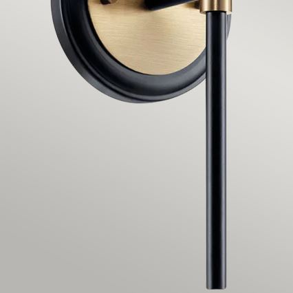 Kichler - LED badrumsvägglampa BENNO 2xG9/3W/230V guldfärgad IP44