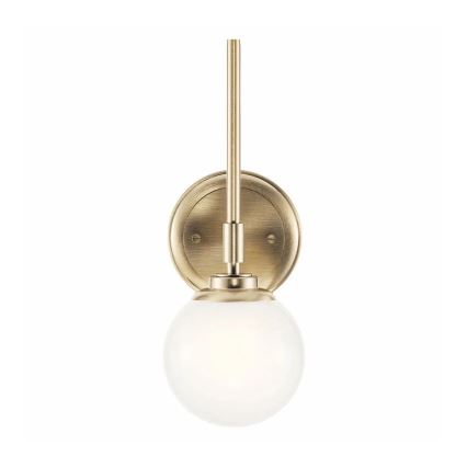 Kichler - LED Vägglampa för badrum BENNO 1xG9/3W/230V IP44 mässing