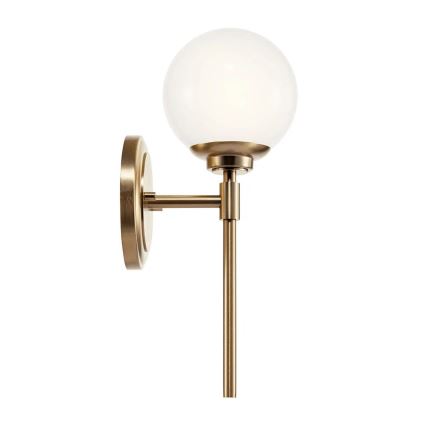 Kichler - LED Vägglampa för badrum BENNO 1xG9/3W/230V IP44 mässing