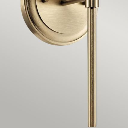 Kichler - LED Vägglampa för badrum BENNO 1xG9/3W/230V IP44 mässing