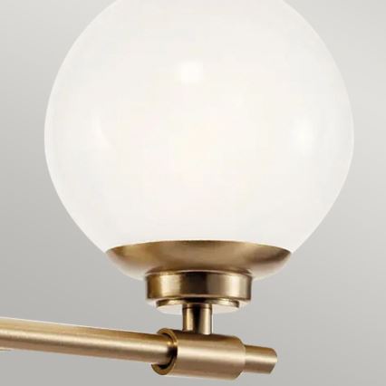 Kichler - LED Vägglampa för badrum BENNO 2xG9/3W/230V IP44 mässing