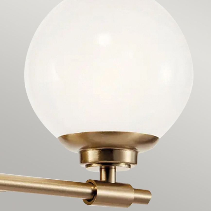 Kichler - LED Vägglampa för badrum BENNO 2xG9/3W/230V IP44 mässing