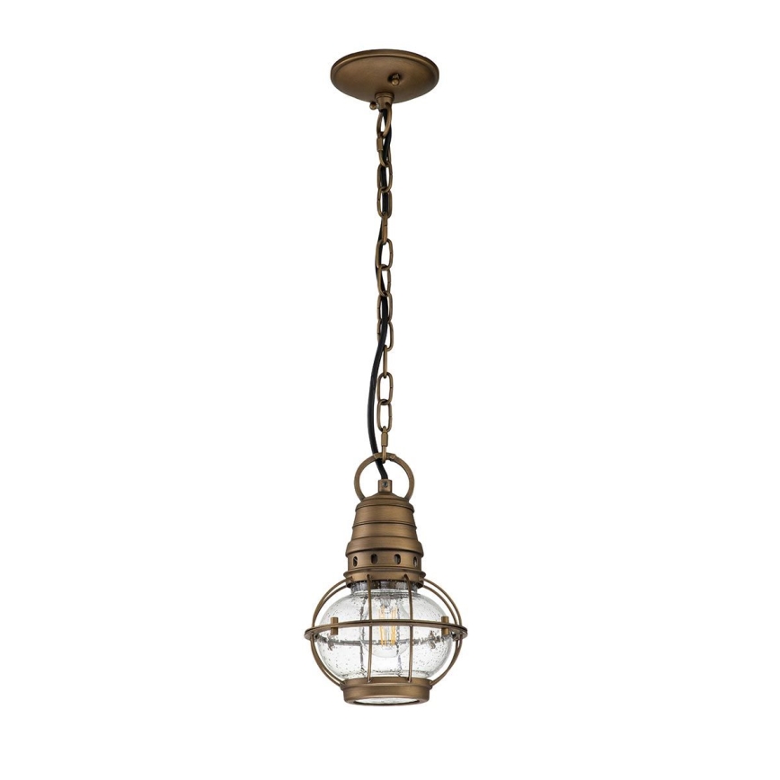 Kichler - Utomhuspendel med kedja BRIDGE POINT 1xE27/60W/230V IP44 brons