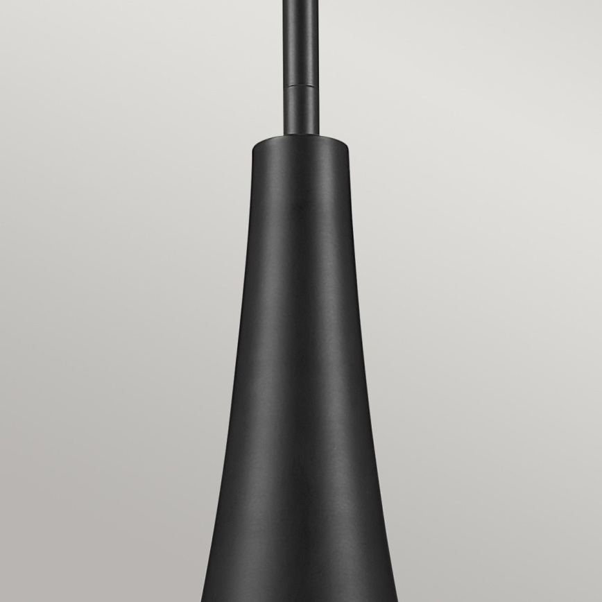 Kichler - Takpendel på stång DEELA 1xE27/60W/230V Ø 17,8 cm svart