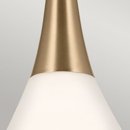 Kichler - Pendelkrona DEELA 1xE27/60W/230V diameter 17,8 cm mässing
