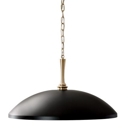 Kichler - Ljuskrona på kedja DELAROSA 1xE27/60W/230V svart/mässing