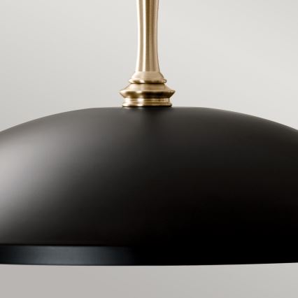 Kichler - Ljuskrona på kedja DELAROSA 1xE27/60W/230V svart/mässing