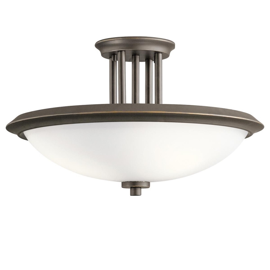 Kichler - Ytmonterad ljuskrona DREYFUS 3xE27/60W/230V brons