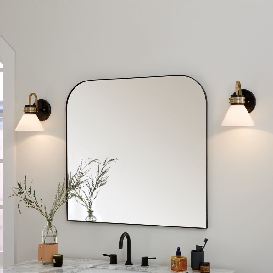 Kichler - LED vägglampa för badrum FARUM 1xG9/3W/230V IP44 svart/mässing