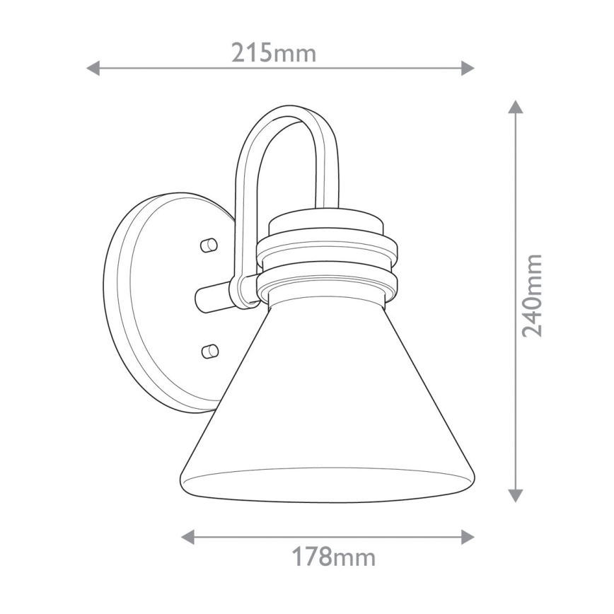 Kichler - LED vägglampa för badrum FARUM 1xG9/3W/230V IP44 svart/mässing