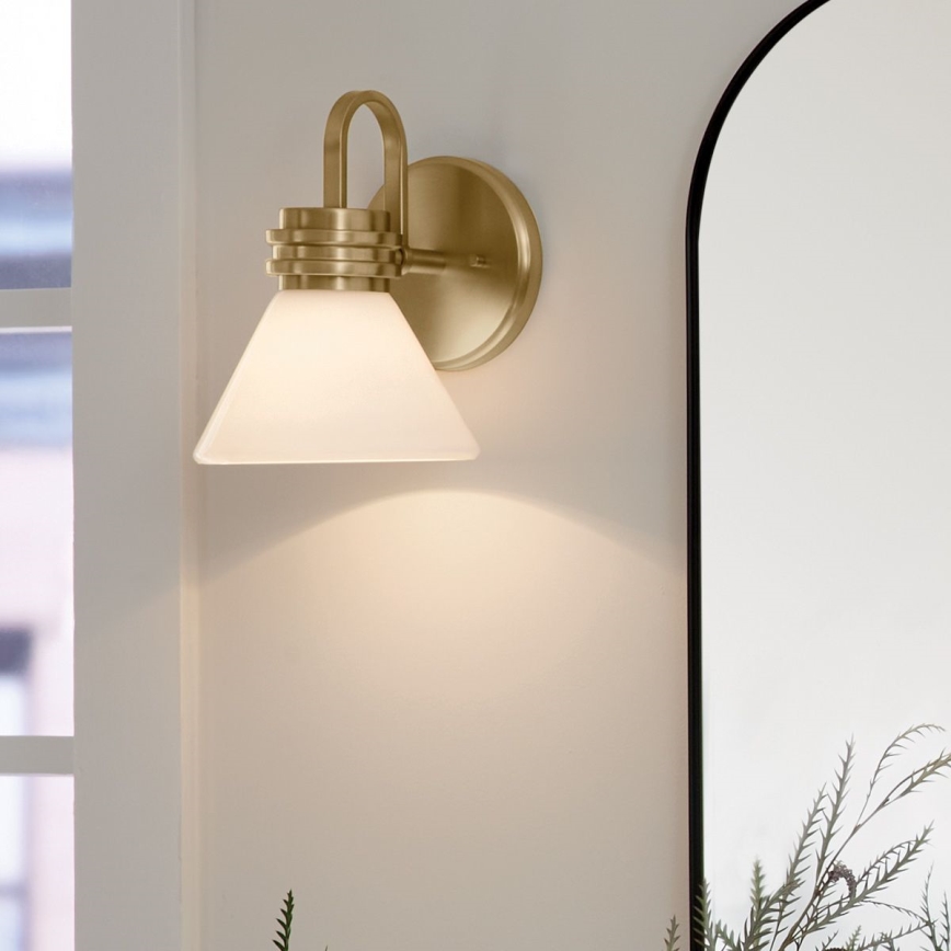 Kichler - LED vägglampa för badrum FARUM 1xG9/3W/230V IP44 mässing