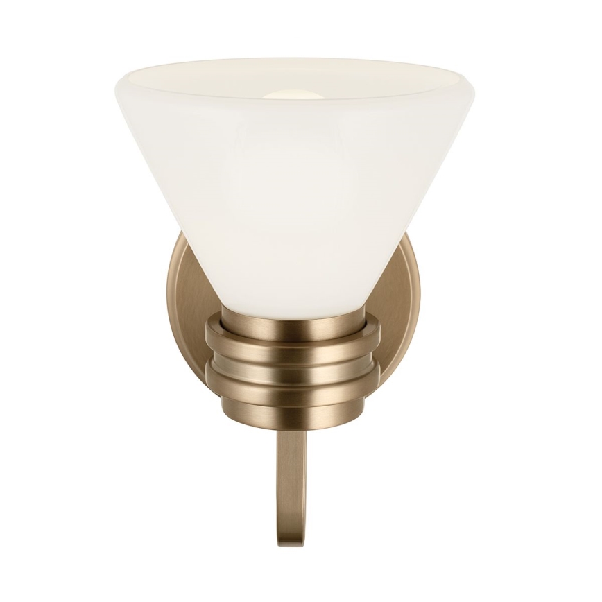 Kichler - LED vägglampa för badrum FARUM 1xG9/3W/230V IP44 mässing