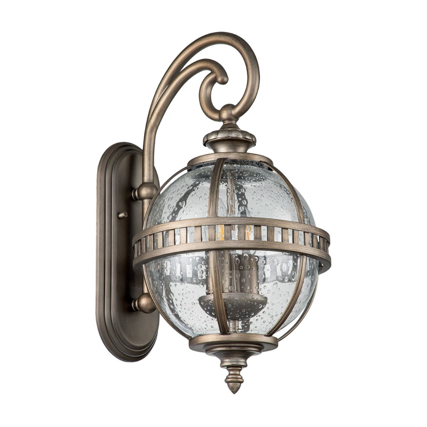 Kichler - Vägglampa för utomhusbruk HALLERON 2xE14/40W/230V IP44