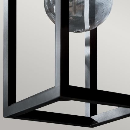 Kichler - Vägglampa för utomhusbruk HONE 1xE27/60W/230V IP44 svart