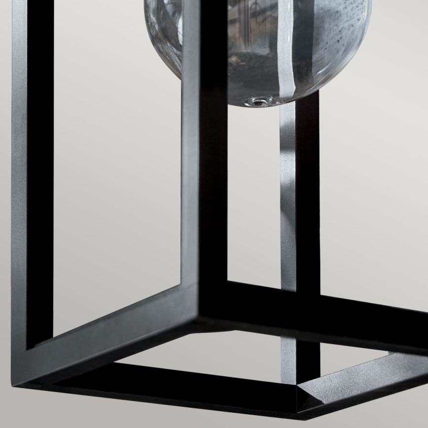 Kichler - Vägglampa för utomhusbruk HONE 1xE27/60W/230V IP44 svart