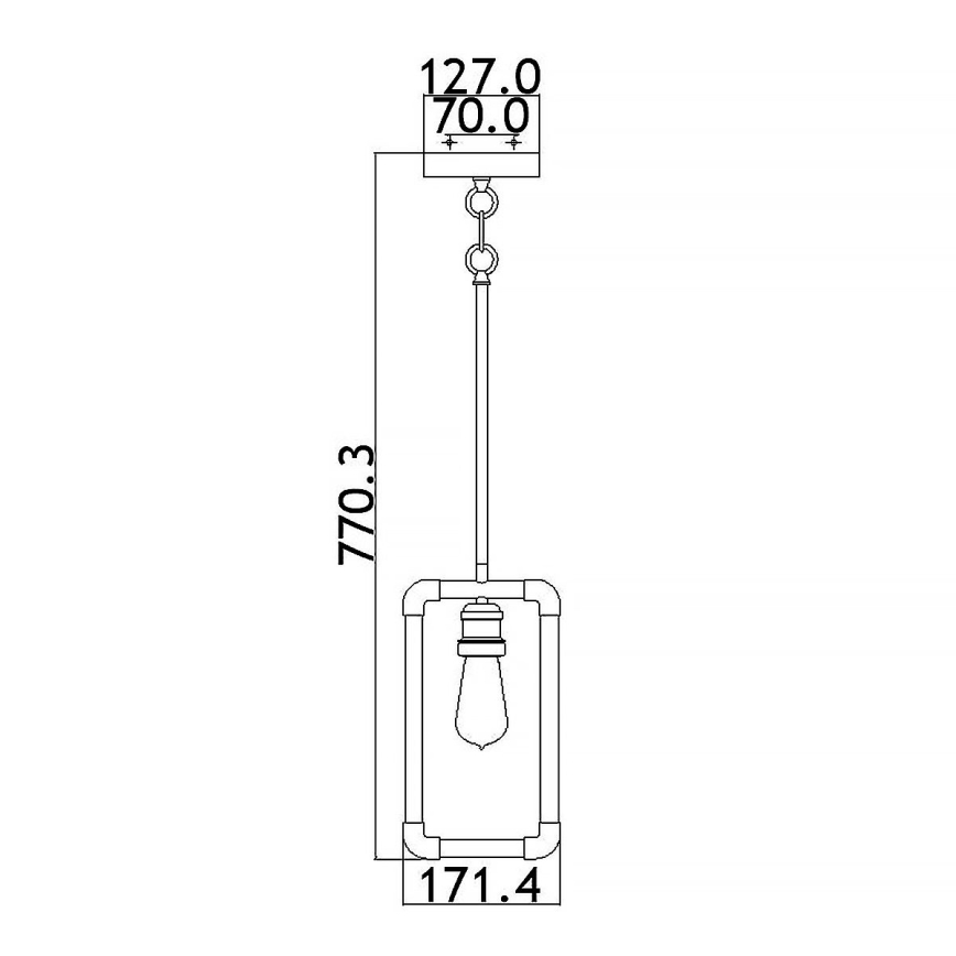 Kichler - Pendelkrona IMAHN 1xE27/60W/230V