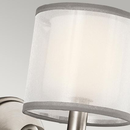 Kichler - Vägglampa LACEY 1xE14/40W/230V mattkrom