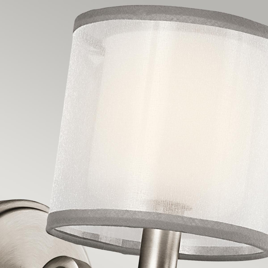 Kichler - Vägglampa LACEY 1xE14/40W/230V mattkrom