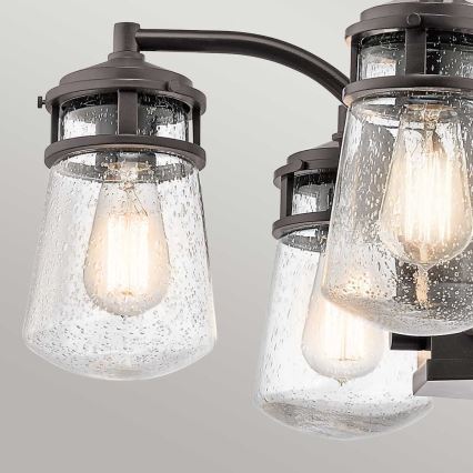 Kichler - Utomhusljuskrona på stolpe LYNDON 5xE27/60W/230V IP44