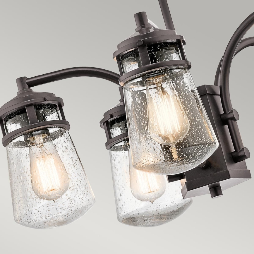 Kichler - Utomhusljuskrona på stolpe LYNDON 5xE27/60W/230V IP44
