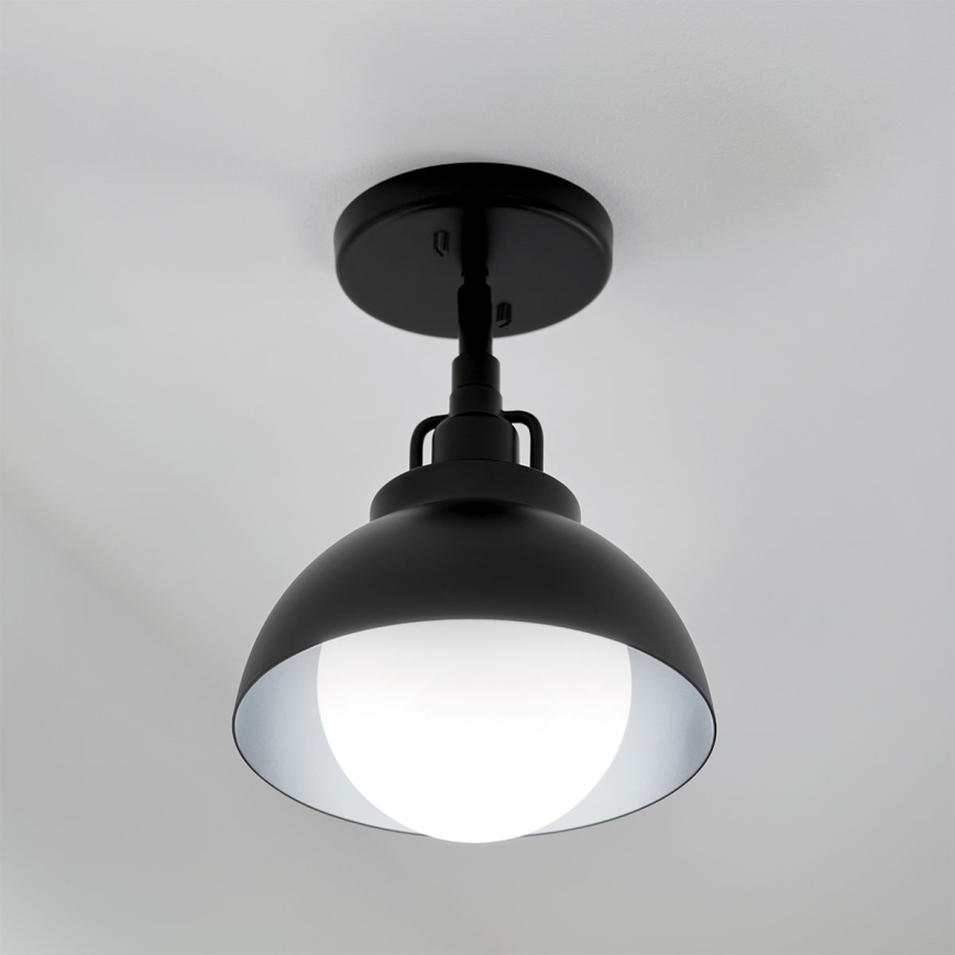 Kichler - Vägglampa NIVA 1xE27/40W/230V svart