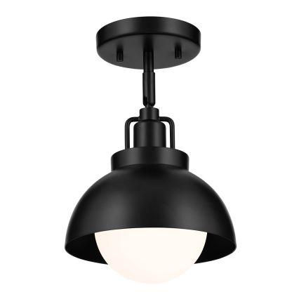 Kichler - Vägglampa NIVA 1xE27/40W/230V svart