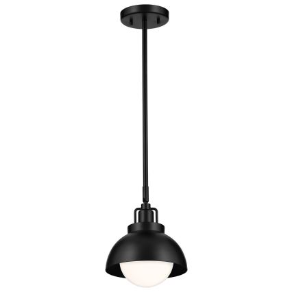 Kichler - Vägglampa NIVA 1xE27/40W/230V svart
