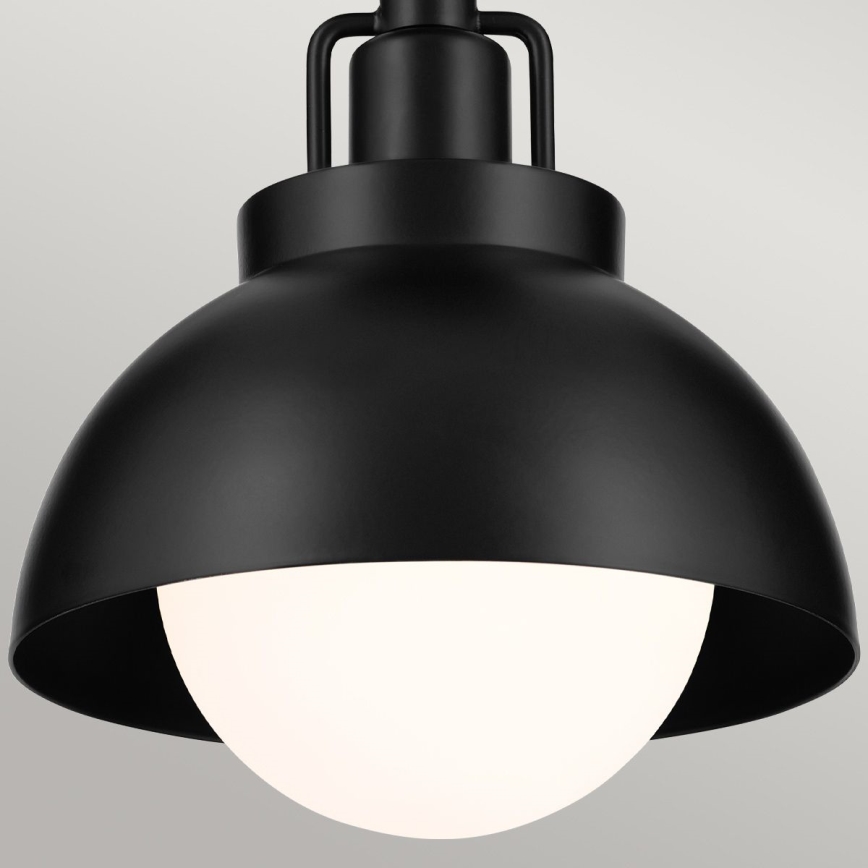 Kichler - Vägglampa NIVA 1xE27/40W/230V svart