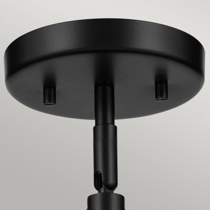 Kichler - Vägglampa NIVA 1xE27/40W/230V svart