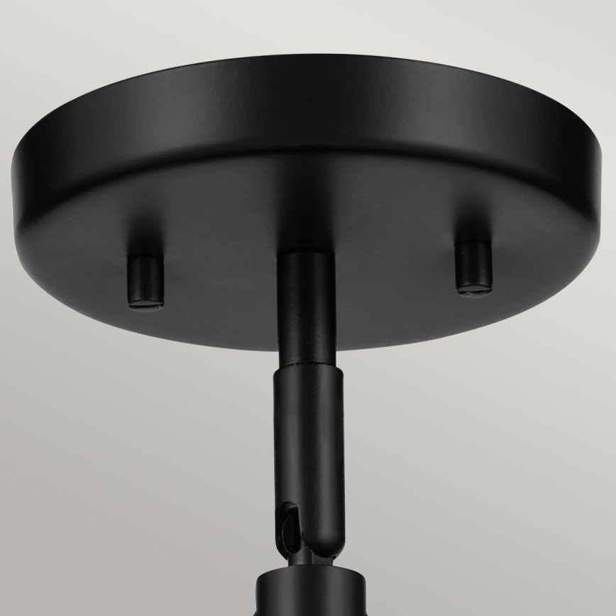 Kichler - Vägglampa NIVA 1xE27/40W/230V svart