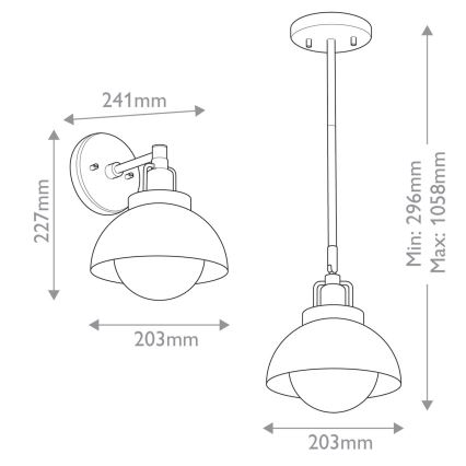 Kichler - Vägglampa NIVA 1xE27/40W/230V svart