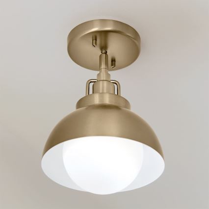 Kichler - Vägglampa NIVA 1xE27/40W/230V mässing