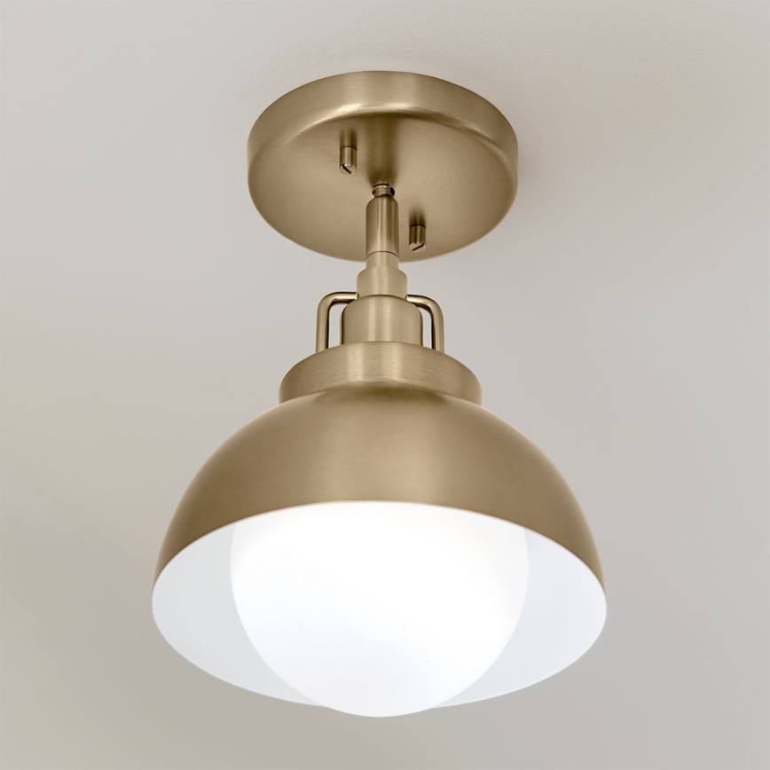 Kichler - Vägglampa NIVA 1xE27/40W/230V mässing