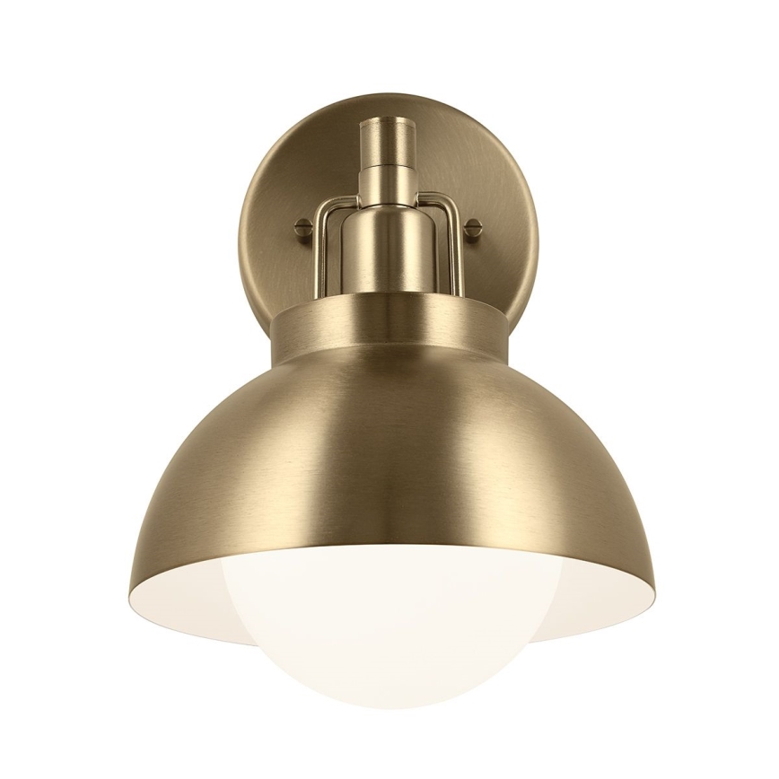 Kichler - Vägglampa NIVA 1xE27/40W/230V mässing