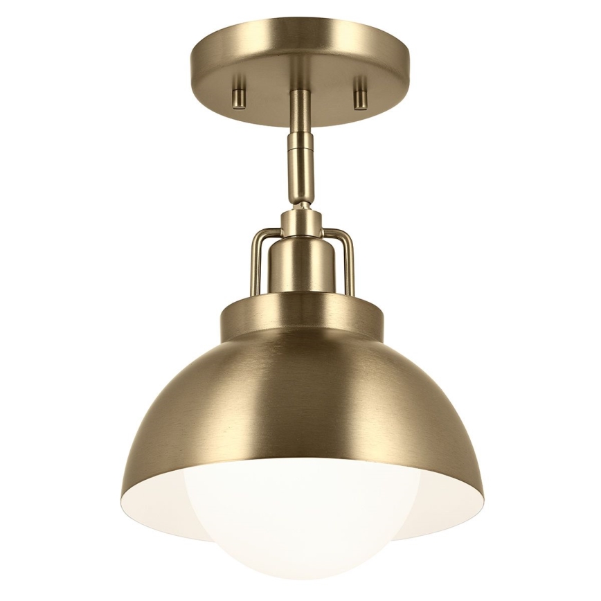 Kichler - Vägglampa NIVA 1xE27/40W/230V mässing